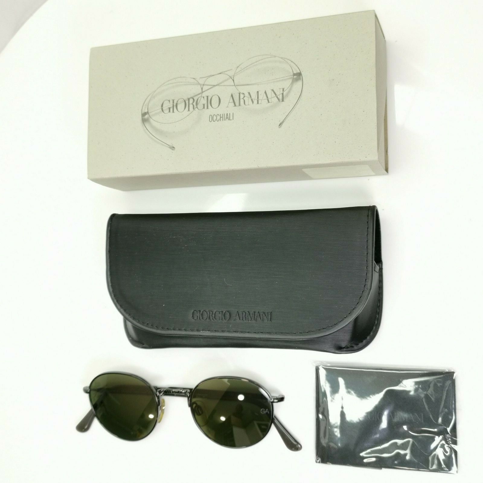 Authentic Giorgio Armani 1997 Vintage Sunglasses Gunmetal Men Women 652 976/36