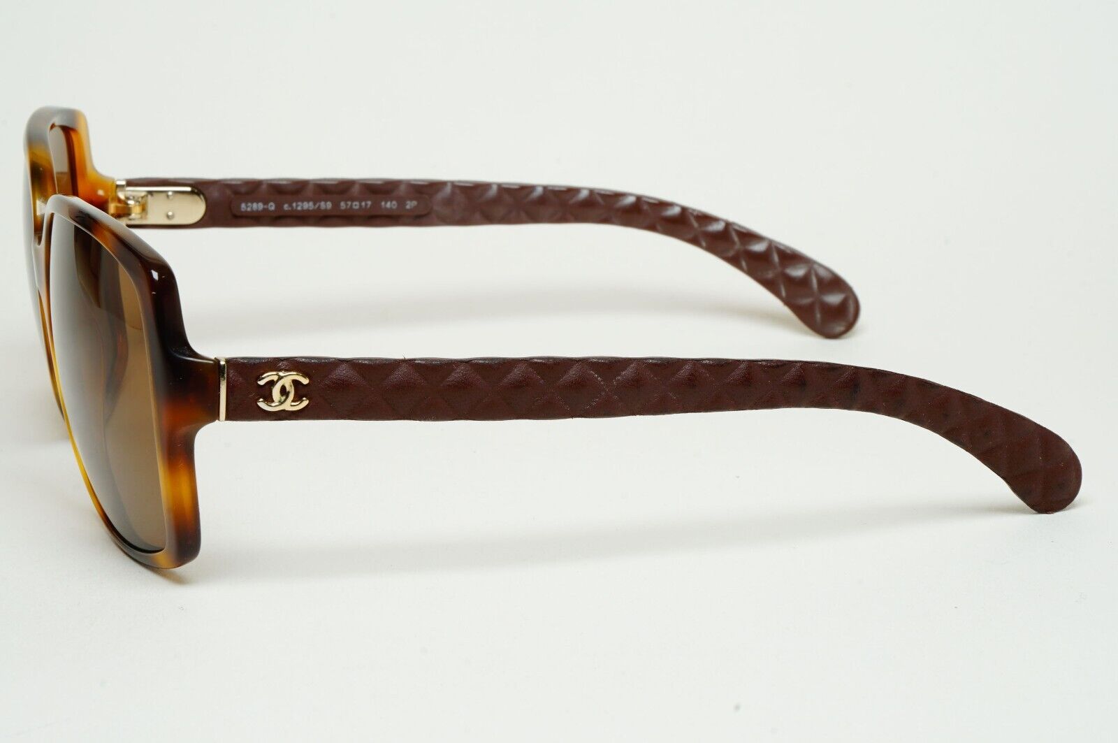 Chanel Sunglasses 2013 Vintage Brown Quilted Gold 5289-Q c.1295/S6 220125
