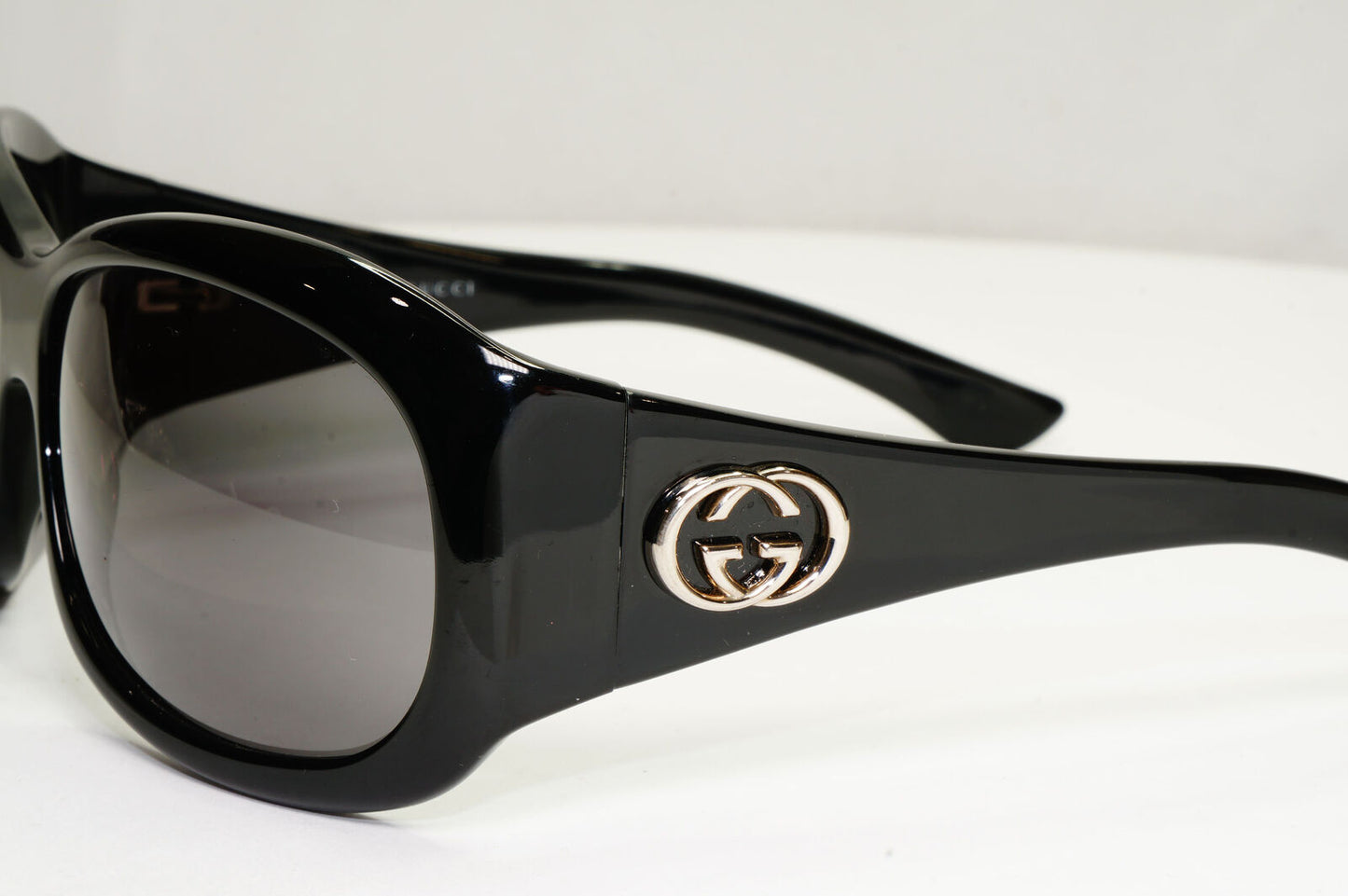 Gucci 2007 Sunglasses Vintage Black Silver Square GG 2966/S 807BN 071222