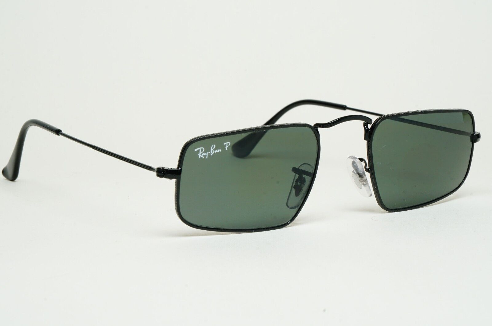 Ray-Ban Sunglasses Julie Polarized Black Green G15 Unisex RB 3957 002/58 49mm