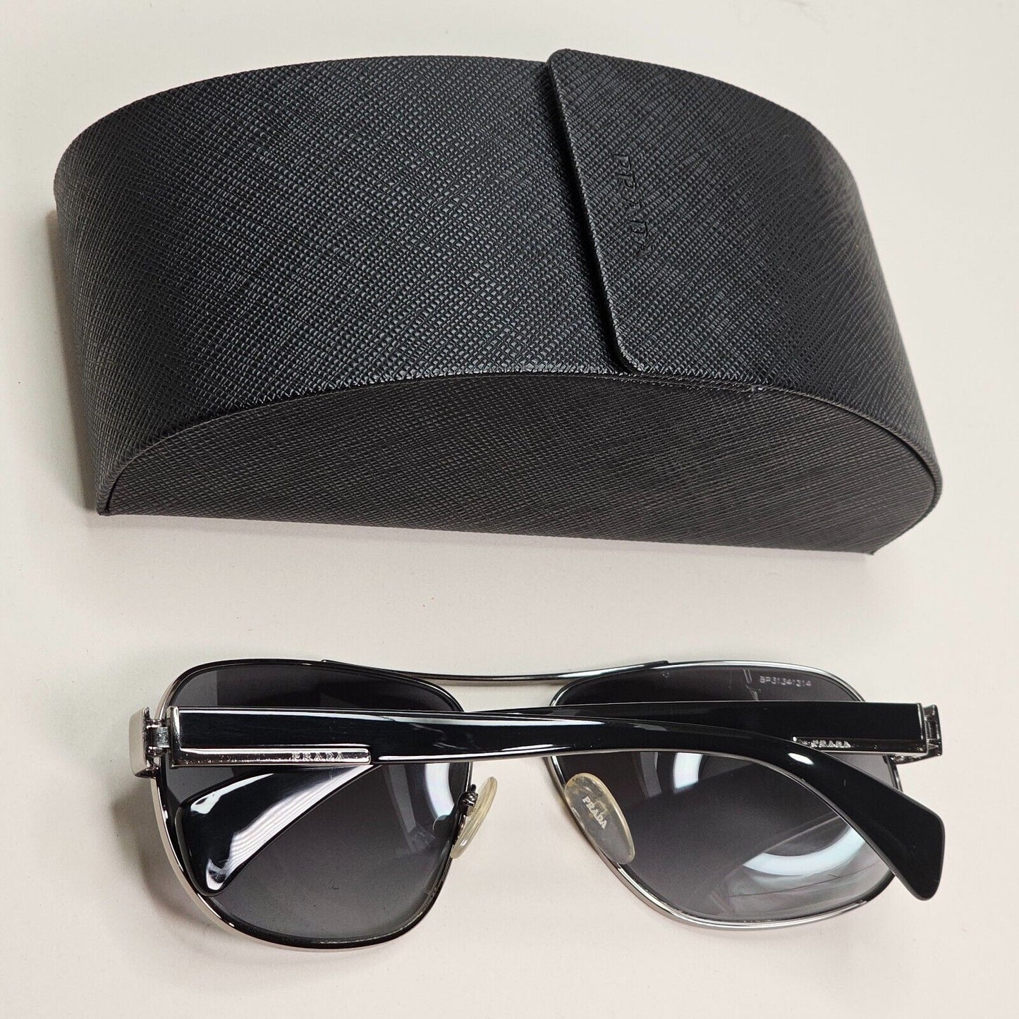 Prada Sunglasses Polarised Gunmetal Black Grey PR52PS SPR 52P 5AV-5W1 061024