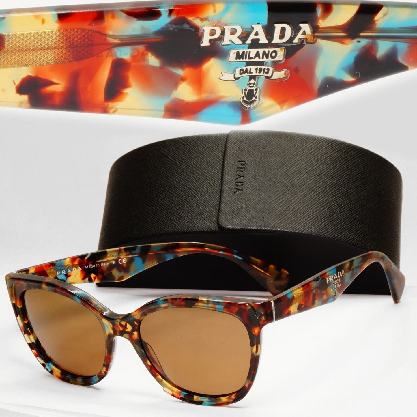 Prada Sunglasses 2012 Brown Fantasy Marble Square PR20PS SPR 20P NAG-0A4 051223