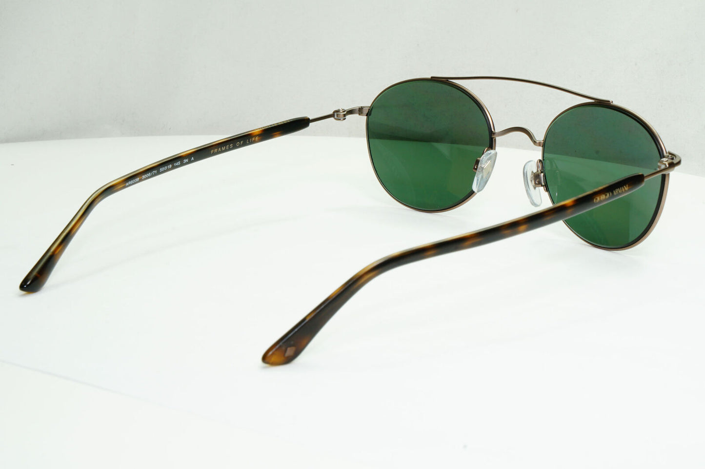 Giorgio Armani Sunglasses Frames of Life Brown Green Small AR6038 3006/71 141122