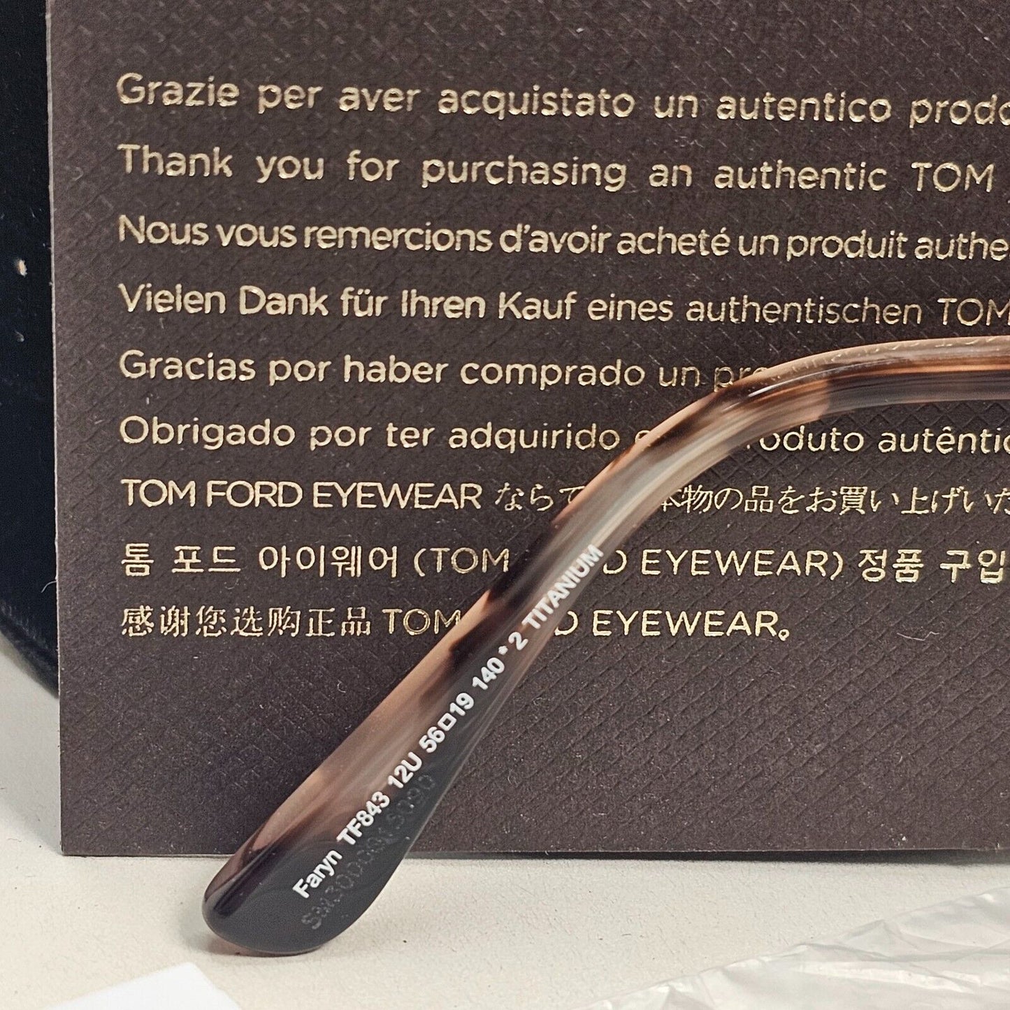 Tom Ford Sunglasses Faryn Titanium Ruthenium Bordeaux Red FT0843 TF 843 12U