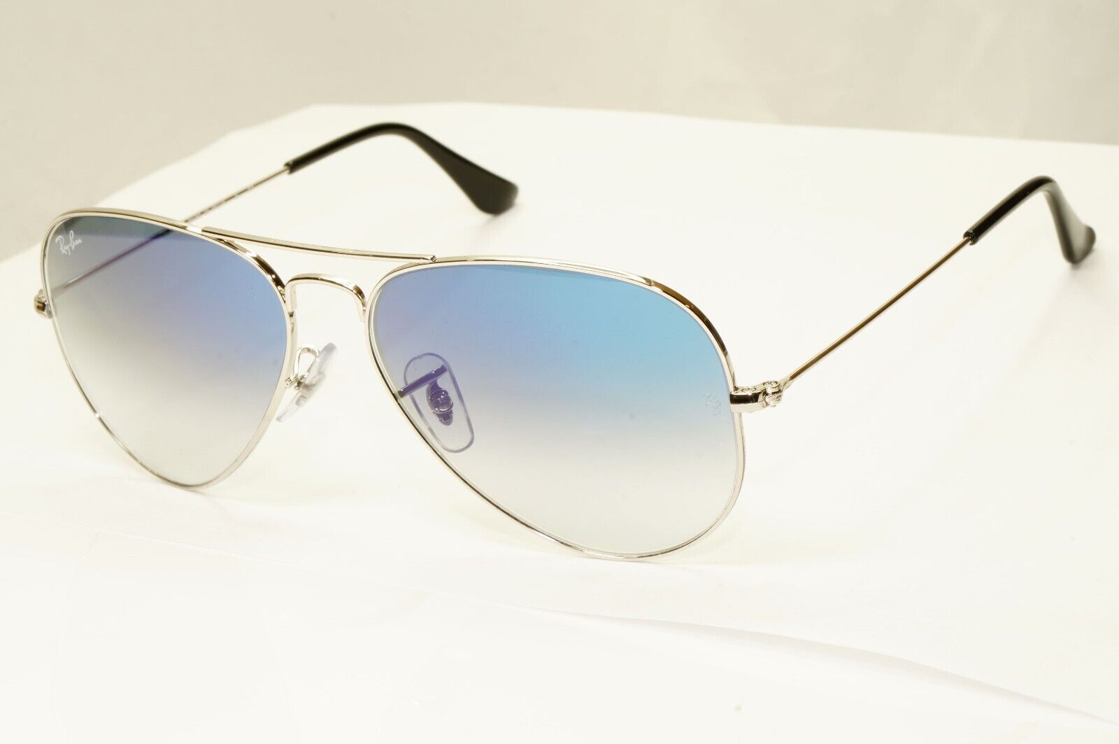 Ray-Ban Sunglasses Aviator Blue Gradient Silver Glass Lens RB 3025 003/3F 58mm