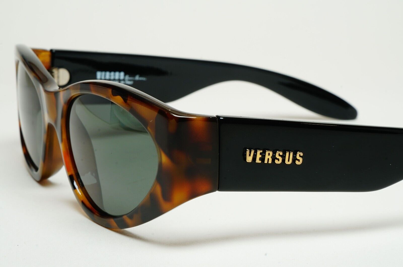 Versus Sunglasses 1996 by Gianni Versace Vintage Brown Black MOD E01 COL 239