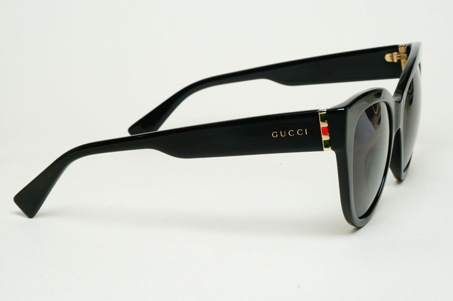 Gucci Sunglasses 2019 Black Cat Eye Square Glossy GG0460S 001 53mm 100225