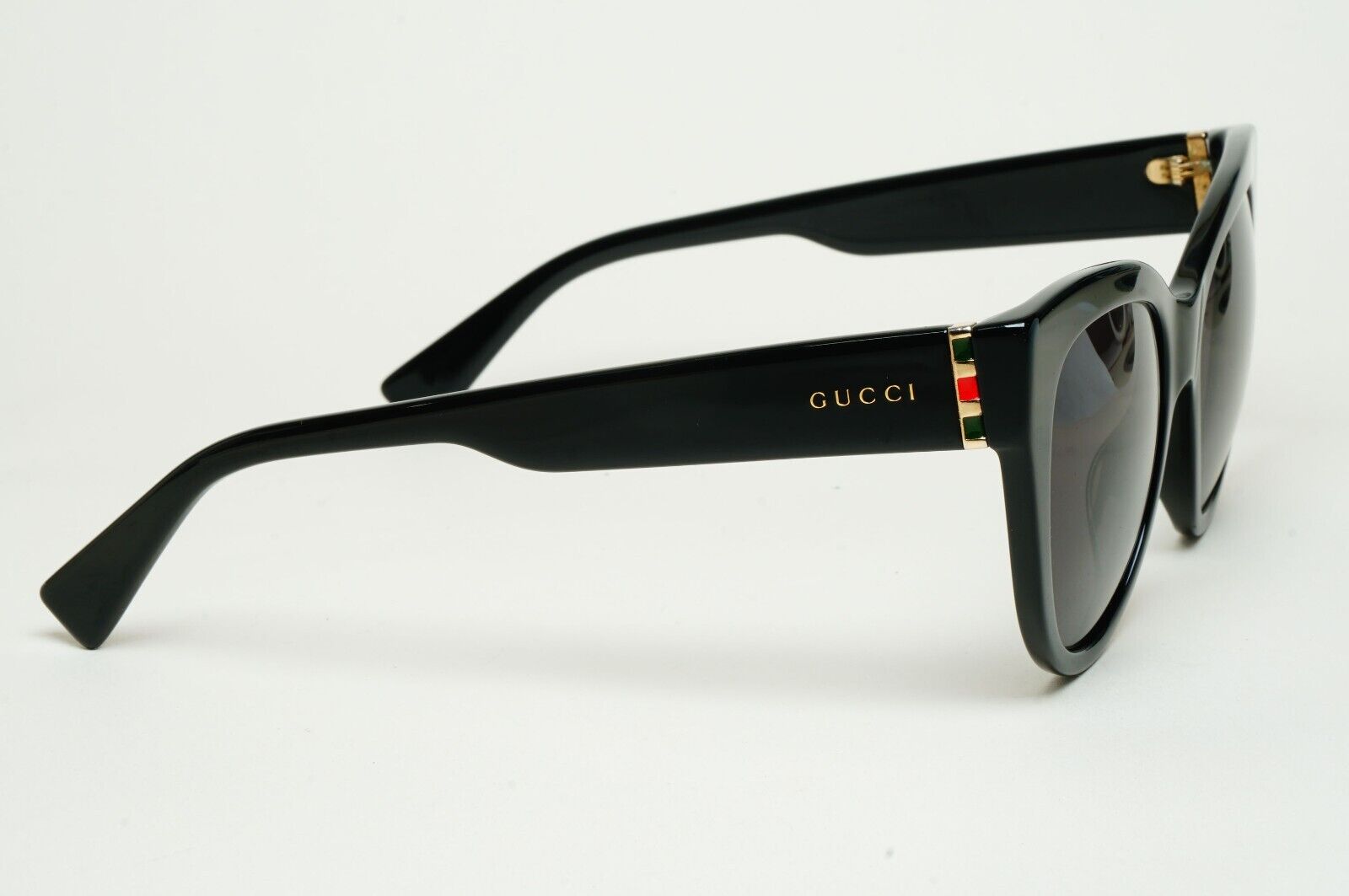 Gucci Sunglasses 2019 Black Cat Eye Square Glossy GG0460S 001 53mm 100225