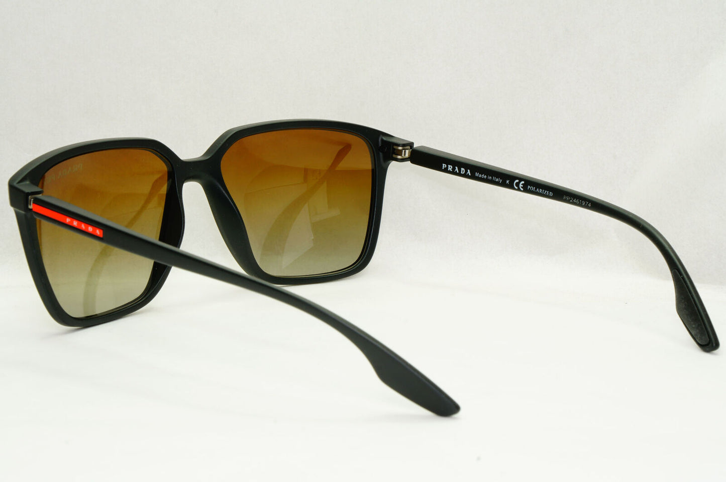 Prada Sunglasses Polarized Black Brown Gradient PS06VS SPS 06V DG0-02I 58mm