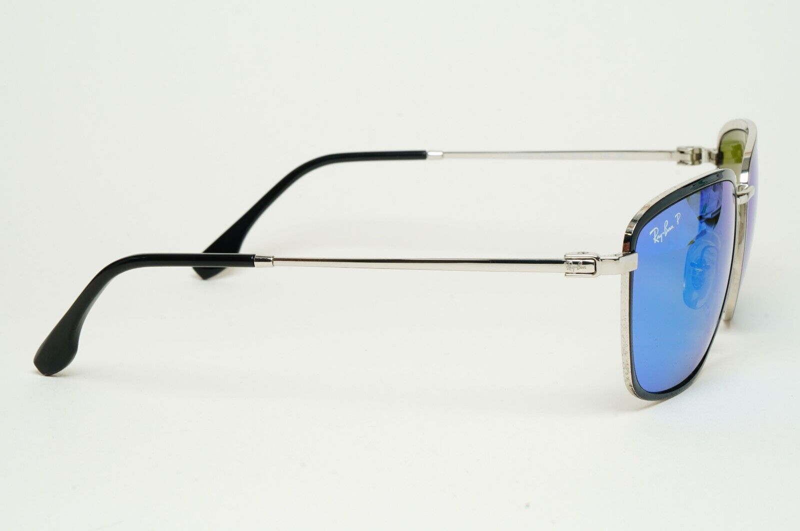Ray-Ban Sunglasses Polarized Chromance Blue Black Silver RB 3705 9144/4L 60mm