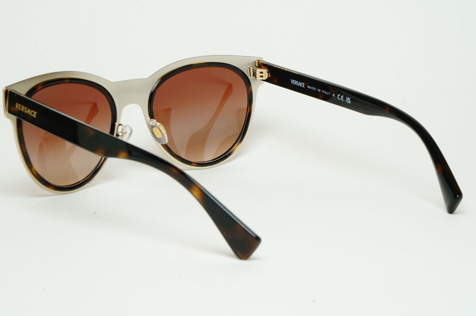 Versace Sunglasses 2018 Square Brown Gold Medusa MOD VE 2198 1252/13 54mm 110225