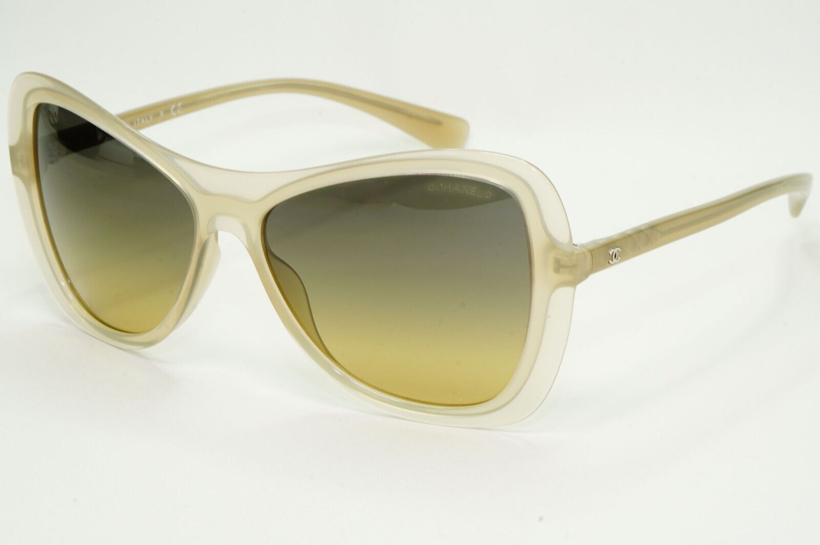Chanel Sunglasses Olive Green Gradient Square Butterfly 5388 c.1622/L0 57mm
