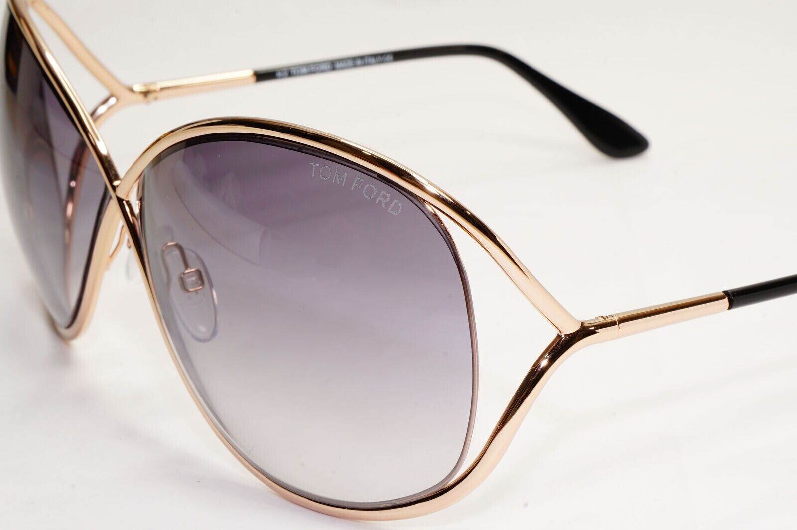 Tom Ford Sunglasses Miranda Gold Grey Gradient Smoke FT0130 TF 130 28B 220324
