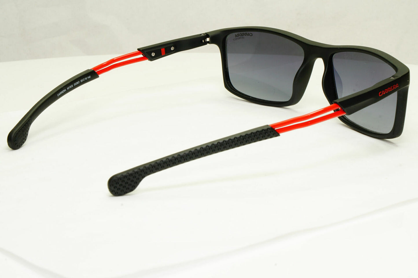 Carrera Sunglasses Black Gradient Smoke Red Square Rectangle 4016 0039O Sport