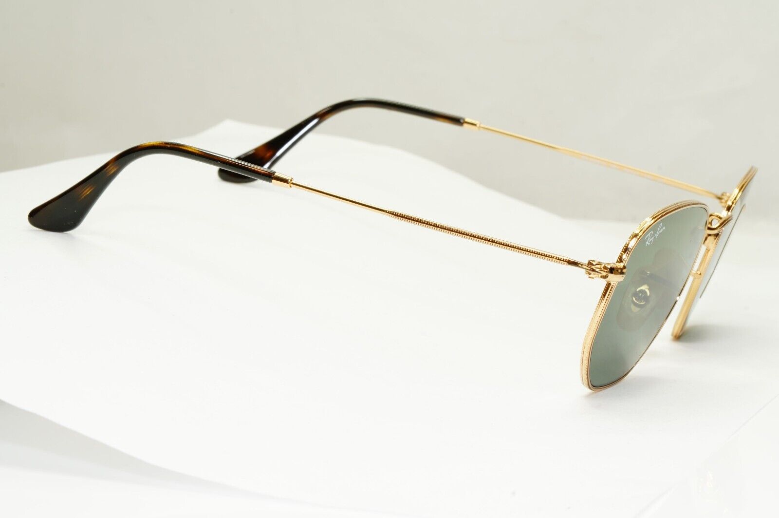 Ray-Ban Sunglasses Hexagonal Gold Arista Metal Green G15 RB 3548-N 001 48mm