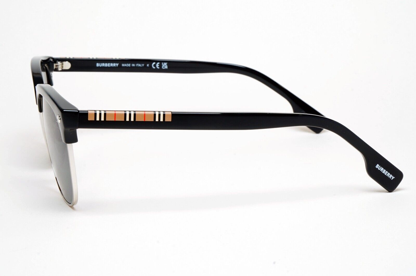 Burberry Sunglasses Aubrey Black Silver Grey Square BE 4317 3001/87 55mm