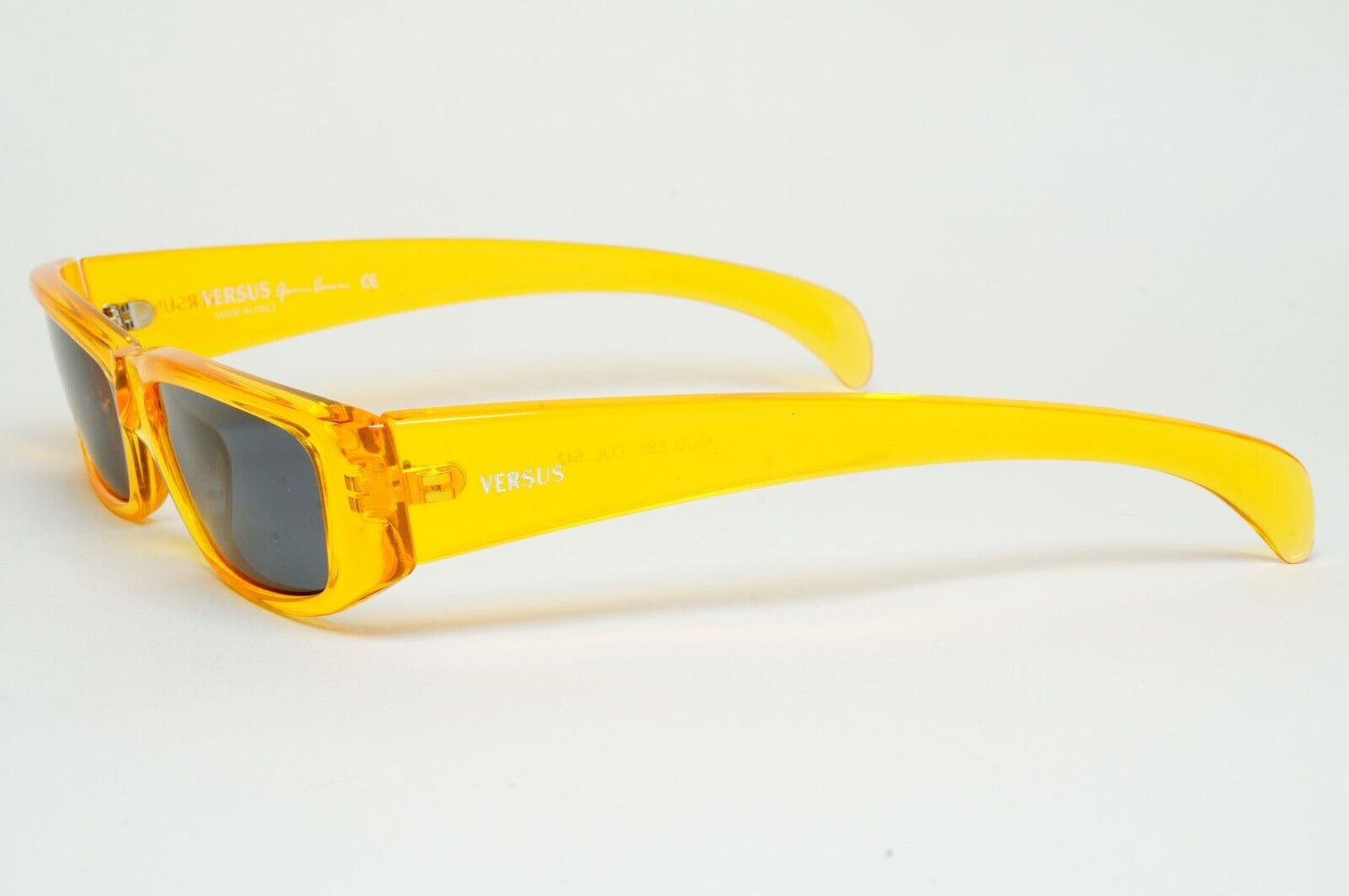 Versus Sunglasses 1996 by Gianni Versace Vintage Orange Grey MOD E80 COL 542
