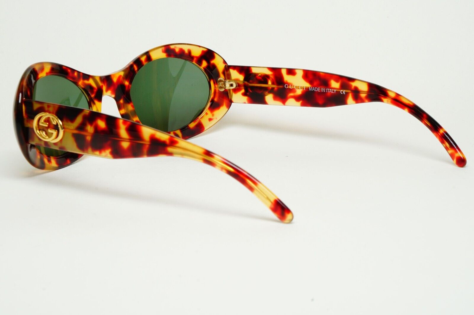 Gucci Sunglasses 1996 Vintage Brown Tortoise Oval GG 2400/N/S 54mm 02Y 280125