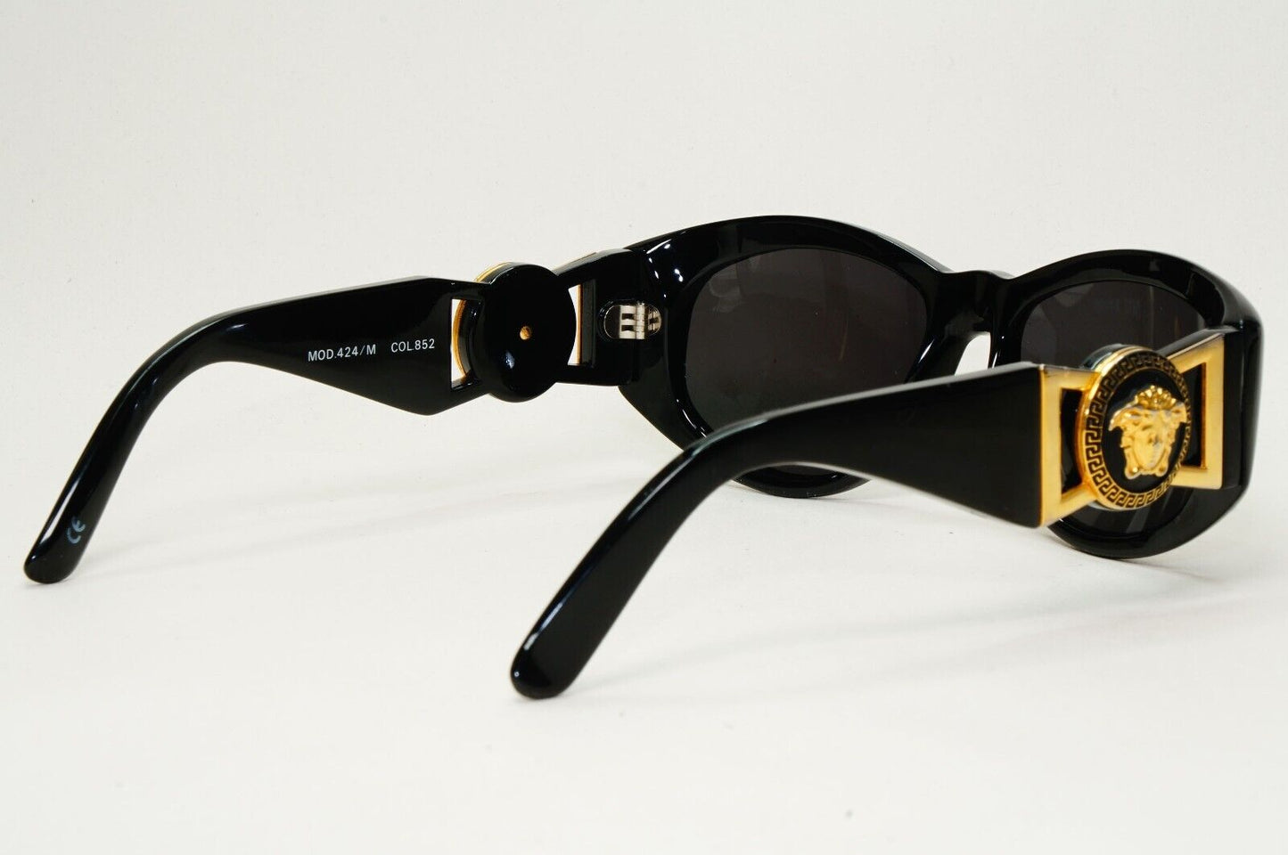 Gianni Versace Sunglasses 1996 Vintage Black MOD 424/M COL 852 Biggie 270924