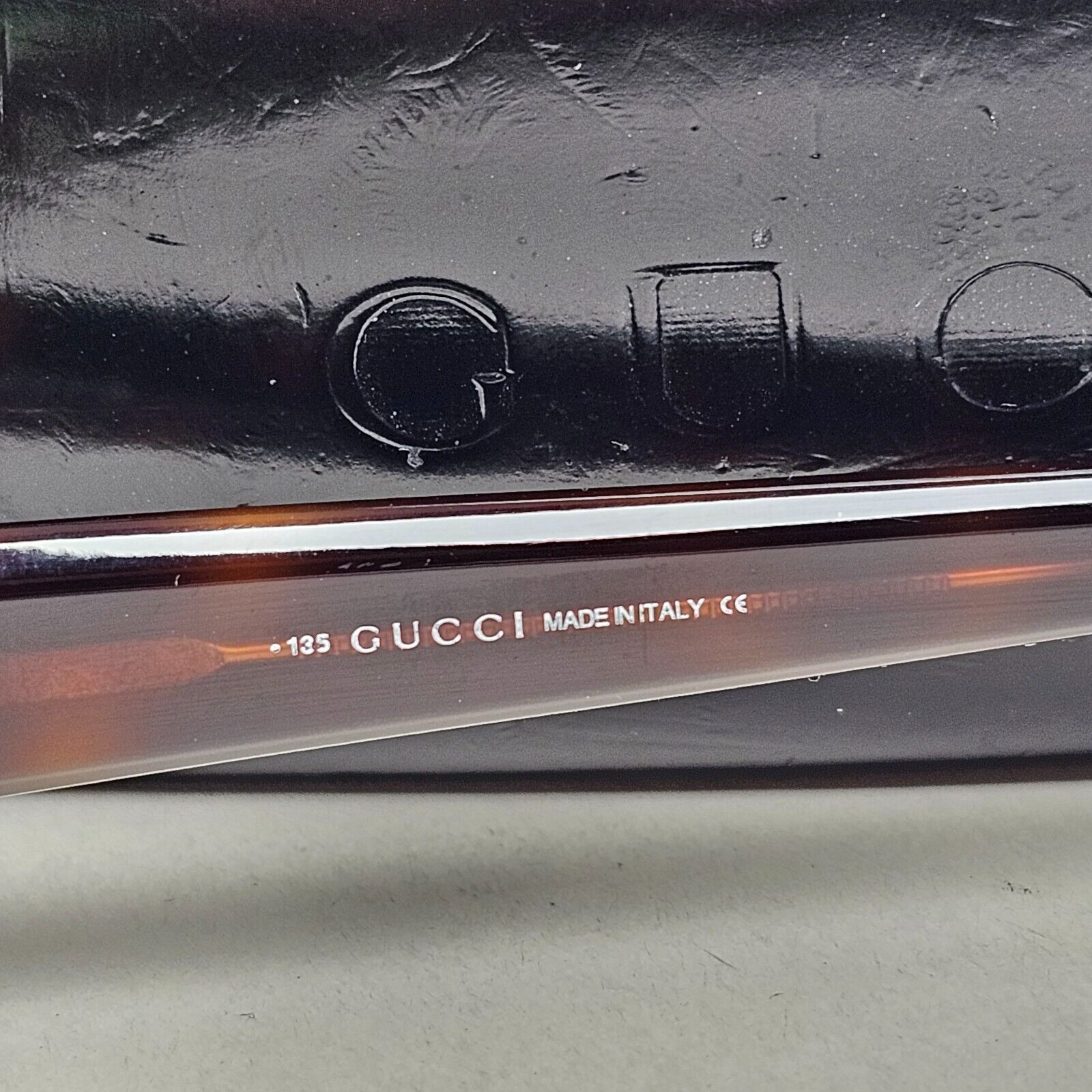 Gucci Sunglasses 1998 Vintage Brown Rectangle Tortoise GG 1438/N/S 05L 100125