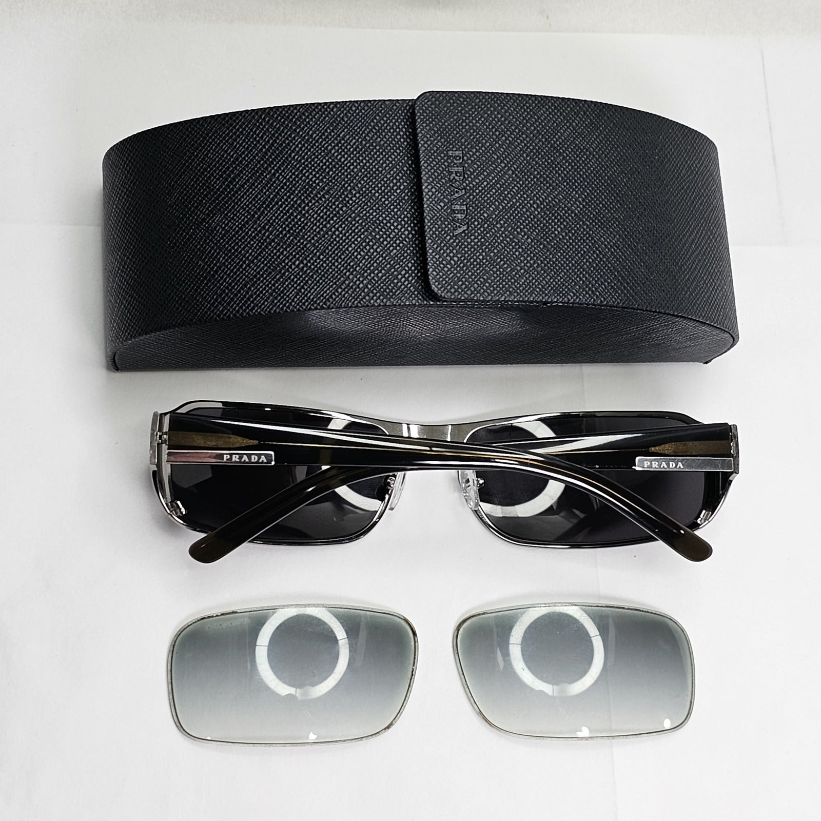 Prada Sunglasses 2006 Vintage Gunmetal Brown Olive PR52FS SPR 52F 5AV-4M1 060324