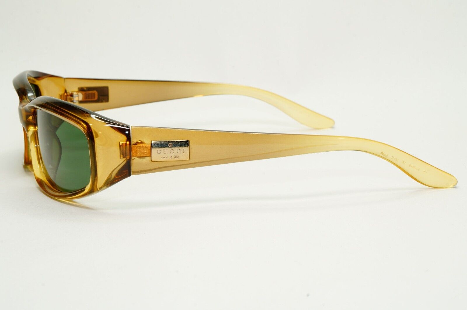 Gucci Sunglasses 1998 Vintage Honey Brown Green Rectangle GG 2454/S T7V 280924
