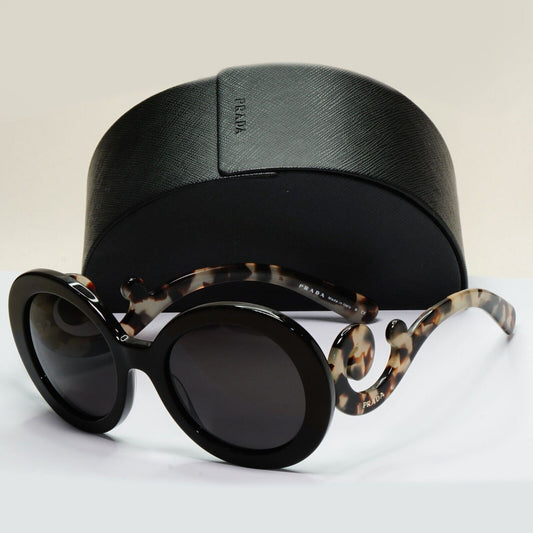 Prada Sunglasses Swirl Baroque Round Brown Black PR27NS SPR 27N UAO-4O0 250924