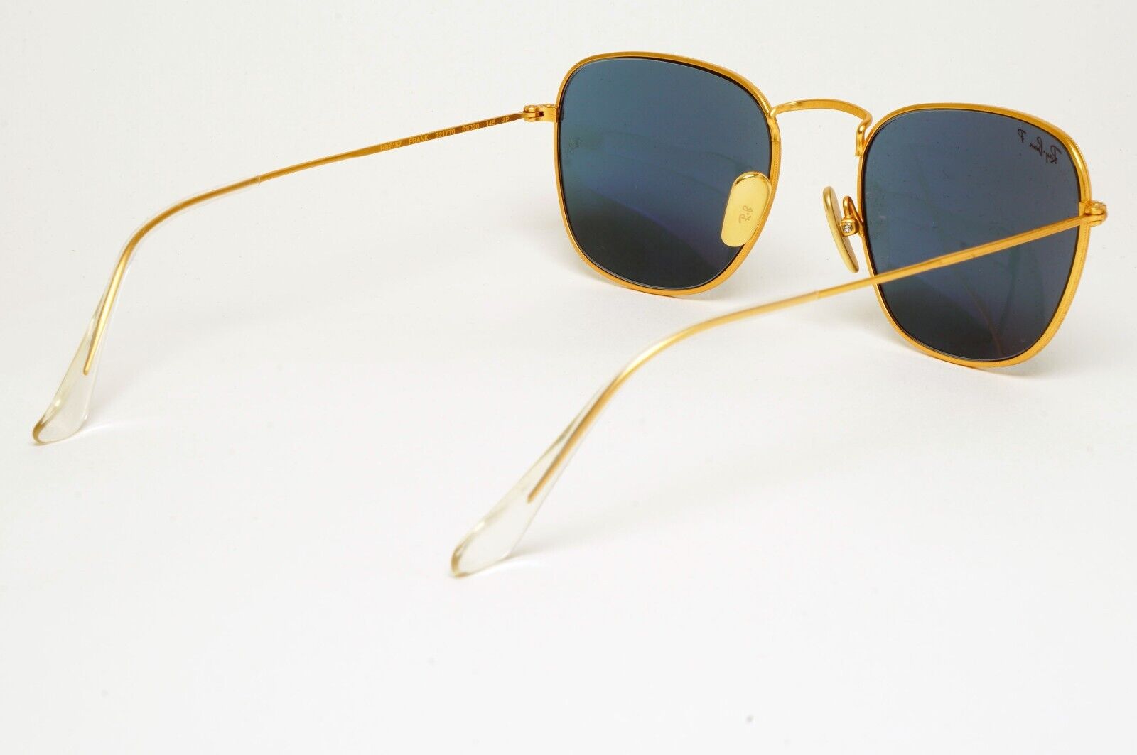 Ray-Ban Sunglasses Frank Titanium Polarized Gold Blue RB 8157 Frank 9217/T0 51mm