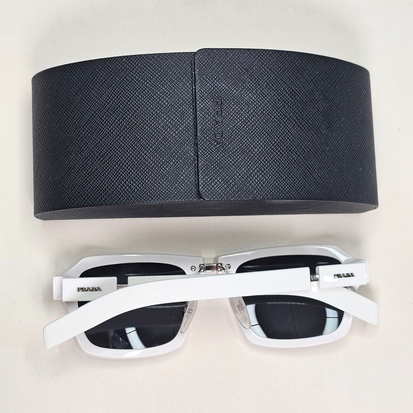 Prada Sunglasses 2019 White Square Black PR09XS SPR 09X 4AO-5S0 120824