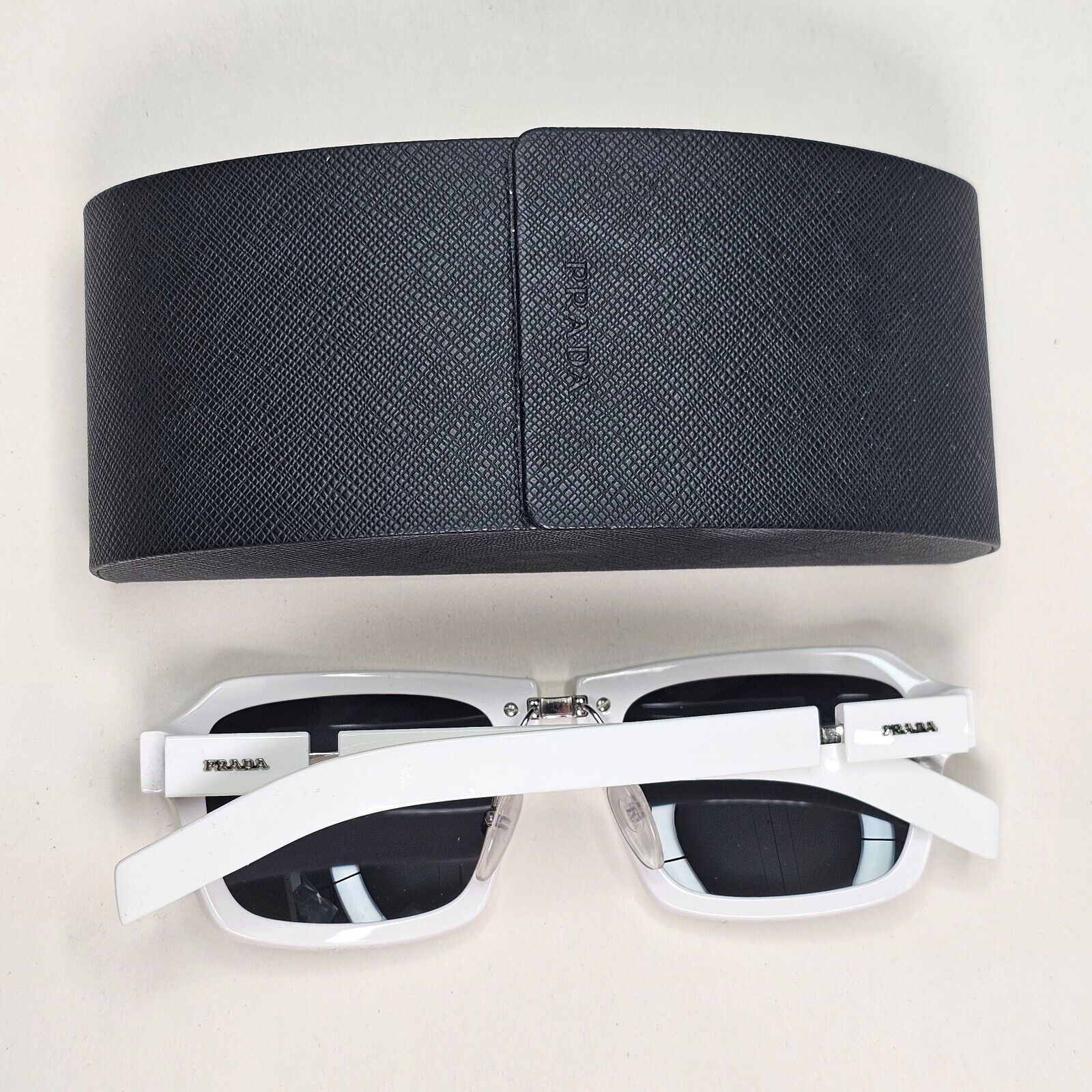 Prada Sunglasses 2019 White Square Black PR09XS SPR 09X 4AO-5S0 120824