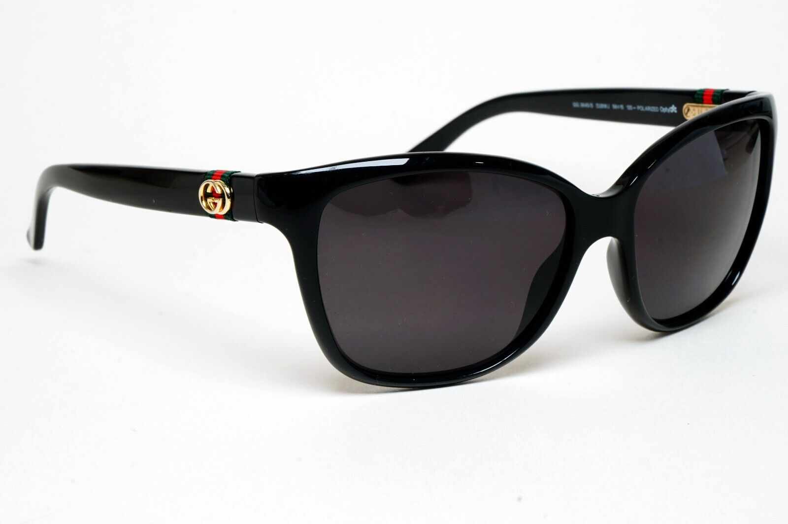 Gucci Sunglasses 2012 Vintage Ribbon Black Gold GG 3645/S D28WJ 56mm 220125
