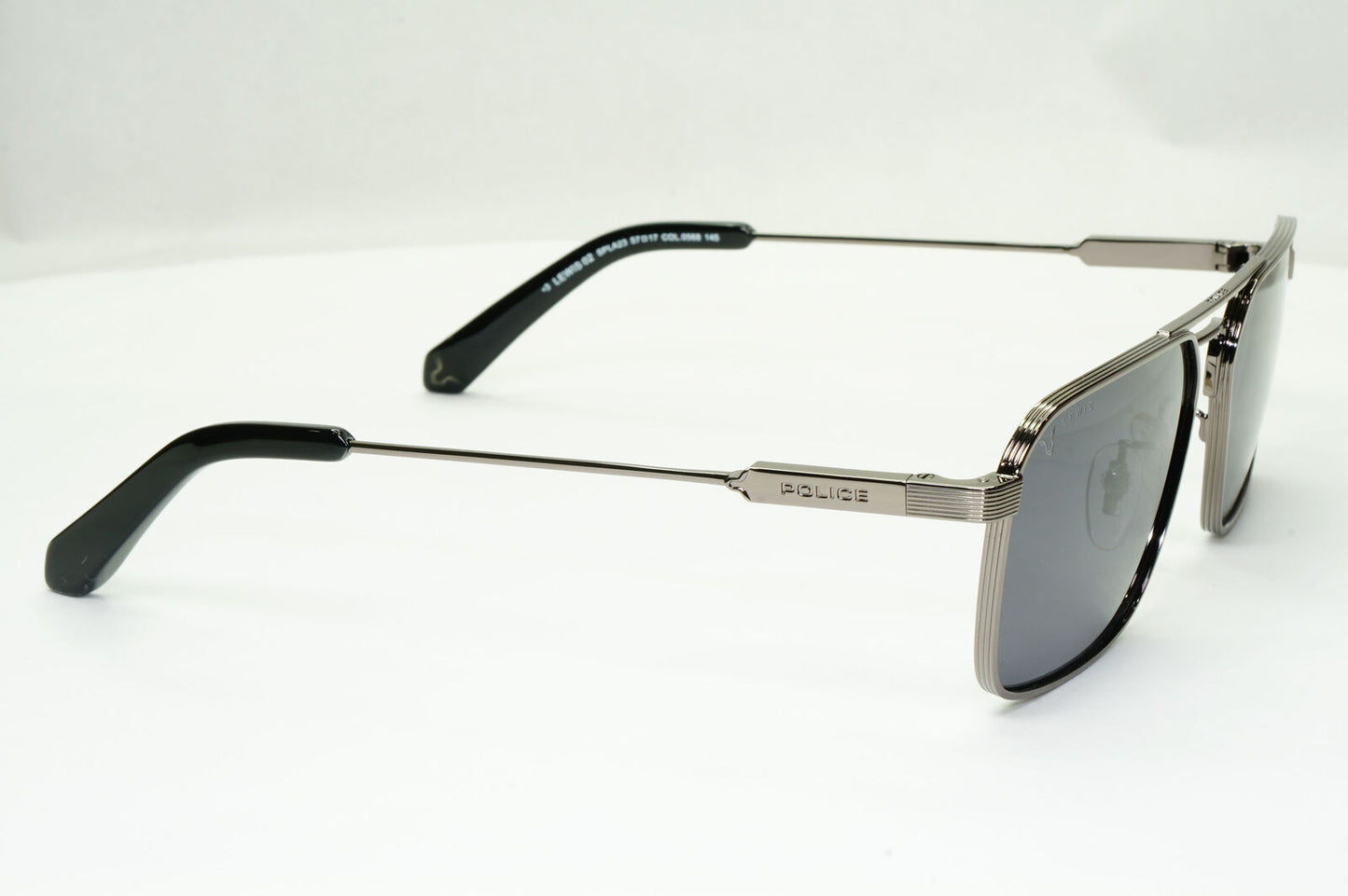 Police F1 Lewis Hamilton Sunglasses Black Gunmetal Grey Square SPL A23 COL 0568