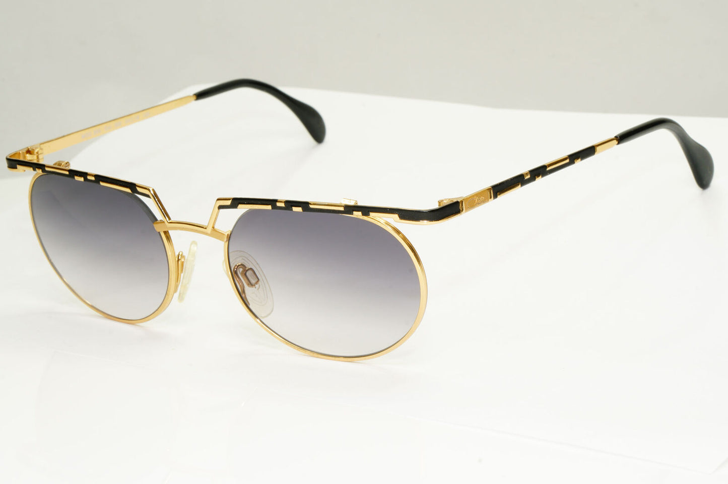 Cazal 1990s Vintage Sunglasses Metal Gold Black Grey MOD 265 COL 302 071222