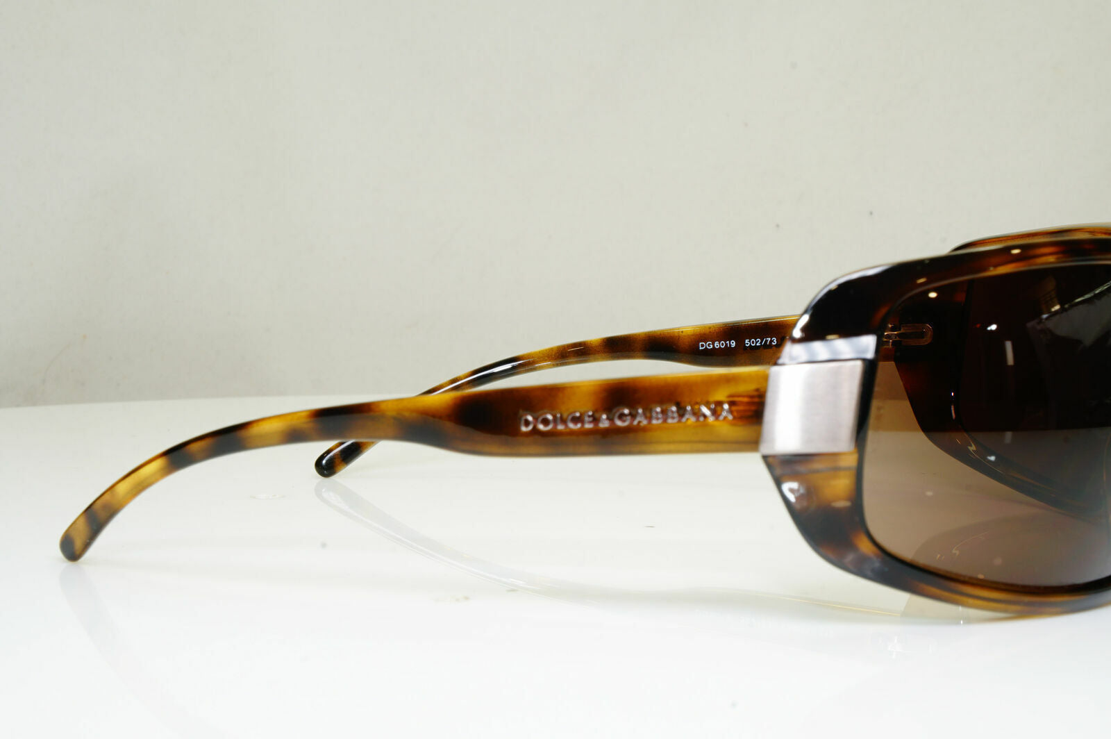 Dolce & Gabbana Brown Wrap Large Sunglasses Havana Womens D&G 6019 502/73 29231