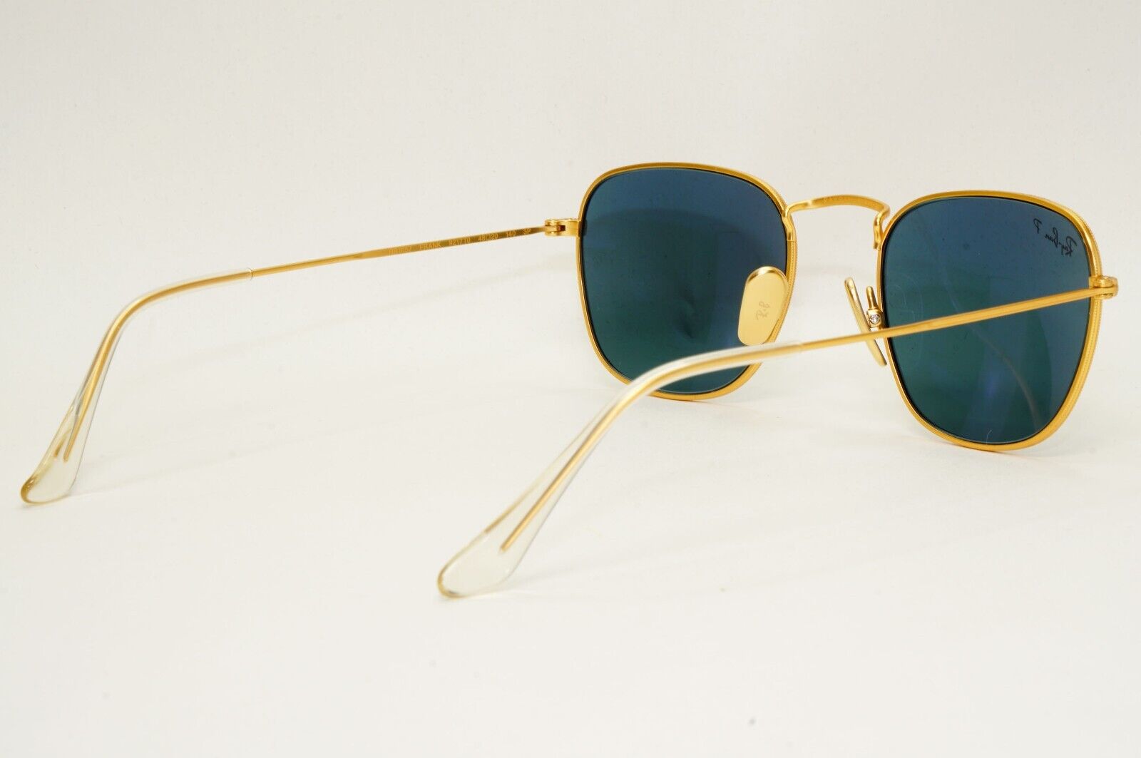Ray-Ban Sunglasses Frank Titanium Polarised Gold Blue RB 8157 Frank 9217/T0 48mm