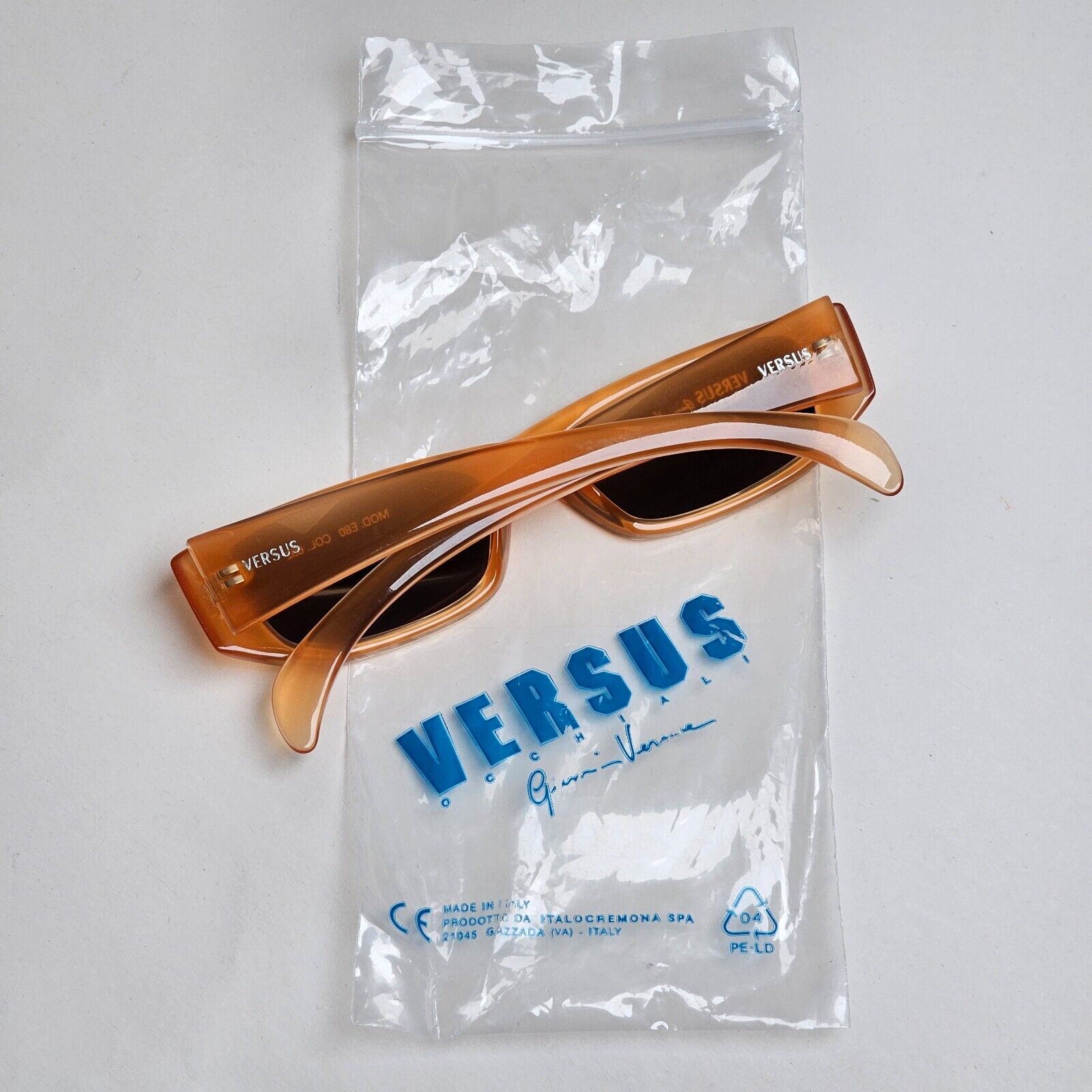 Versus Sunglasses 1996 by Gianni Versace Vintage Orange Matte MOD E80 COL 692