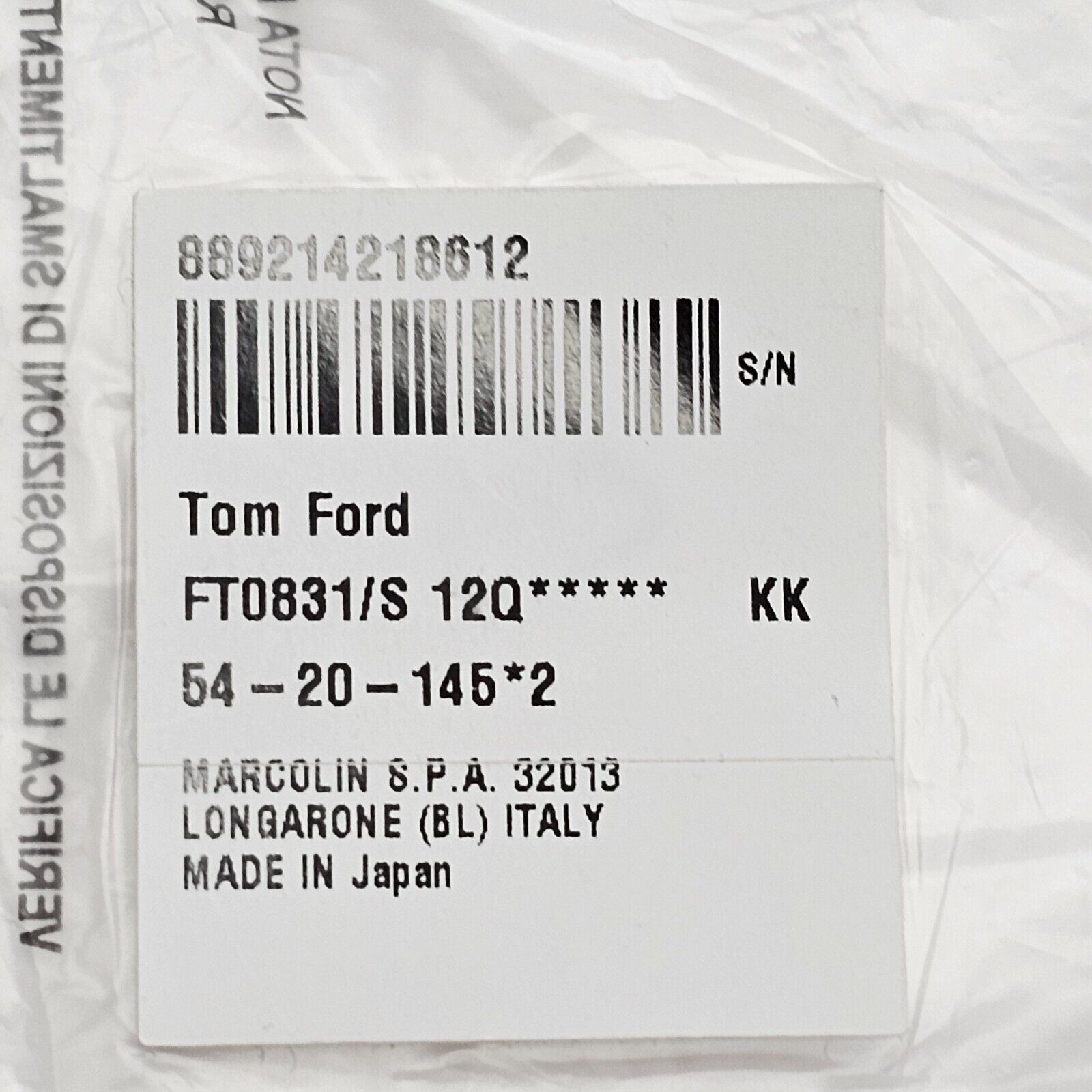 Tom Ford Sunglasses Hayden Titanium Ruthenium Grey FT0831 TF 831 12Q 54mm
