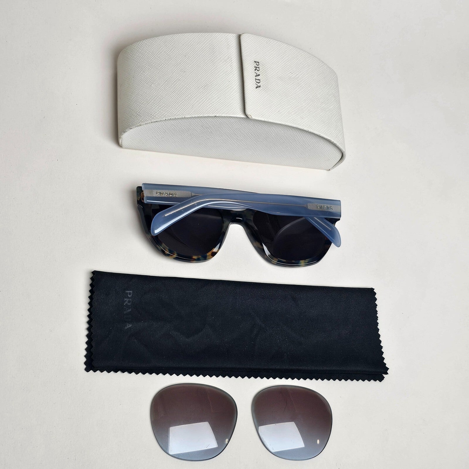 Prada Sunglasses 2014 Fantasy Marble Black Blue PR12SS SPR 12S UE1-4S2 140325