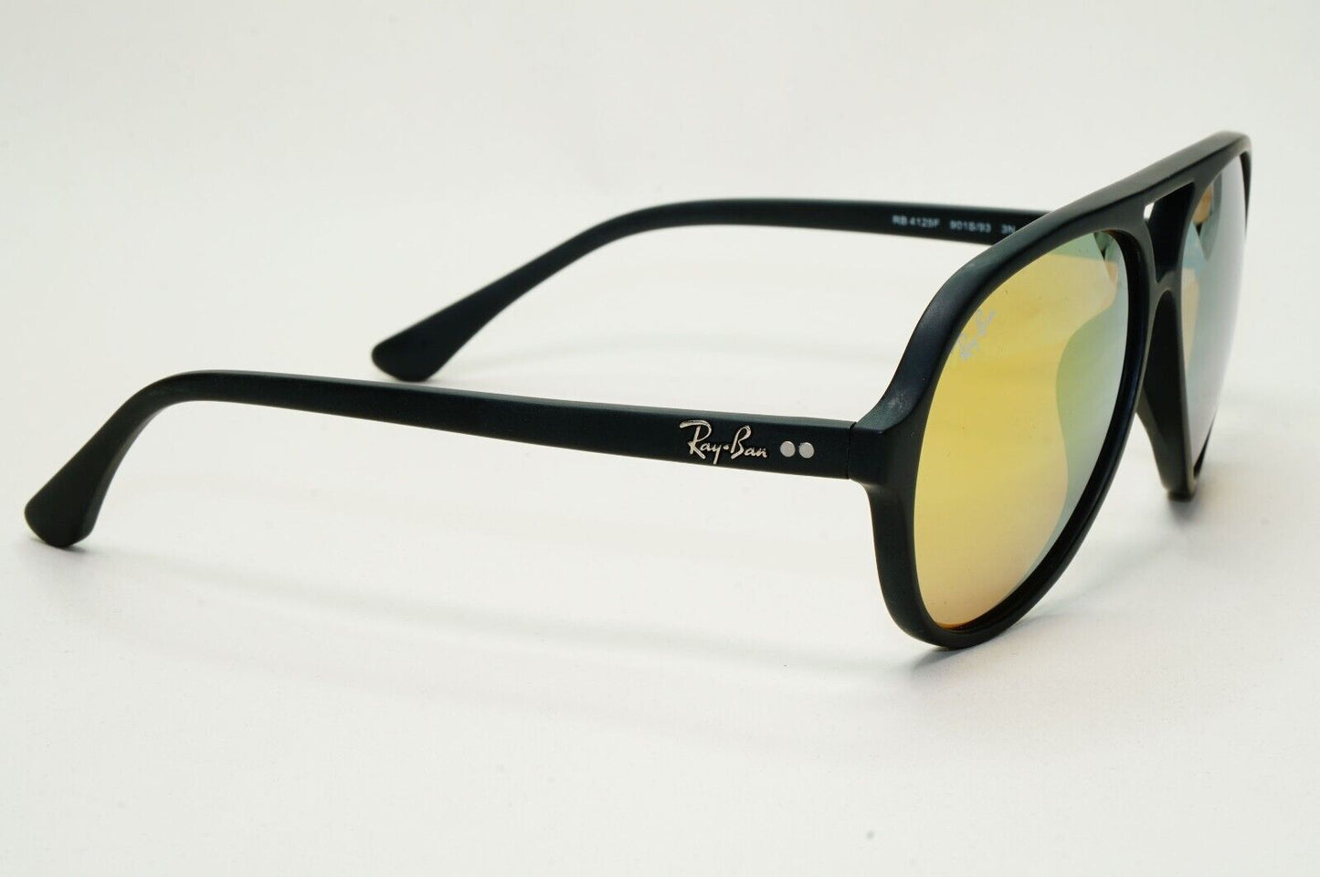 Ray-Ban Sunglasses 2010 Vintage CATS 5000 Rare Black Gold RB 4125-F 901S/93