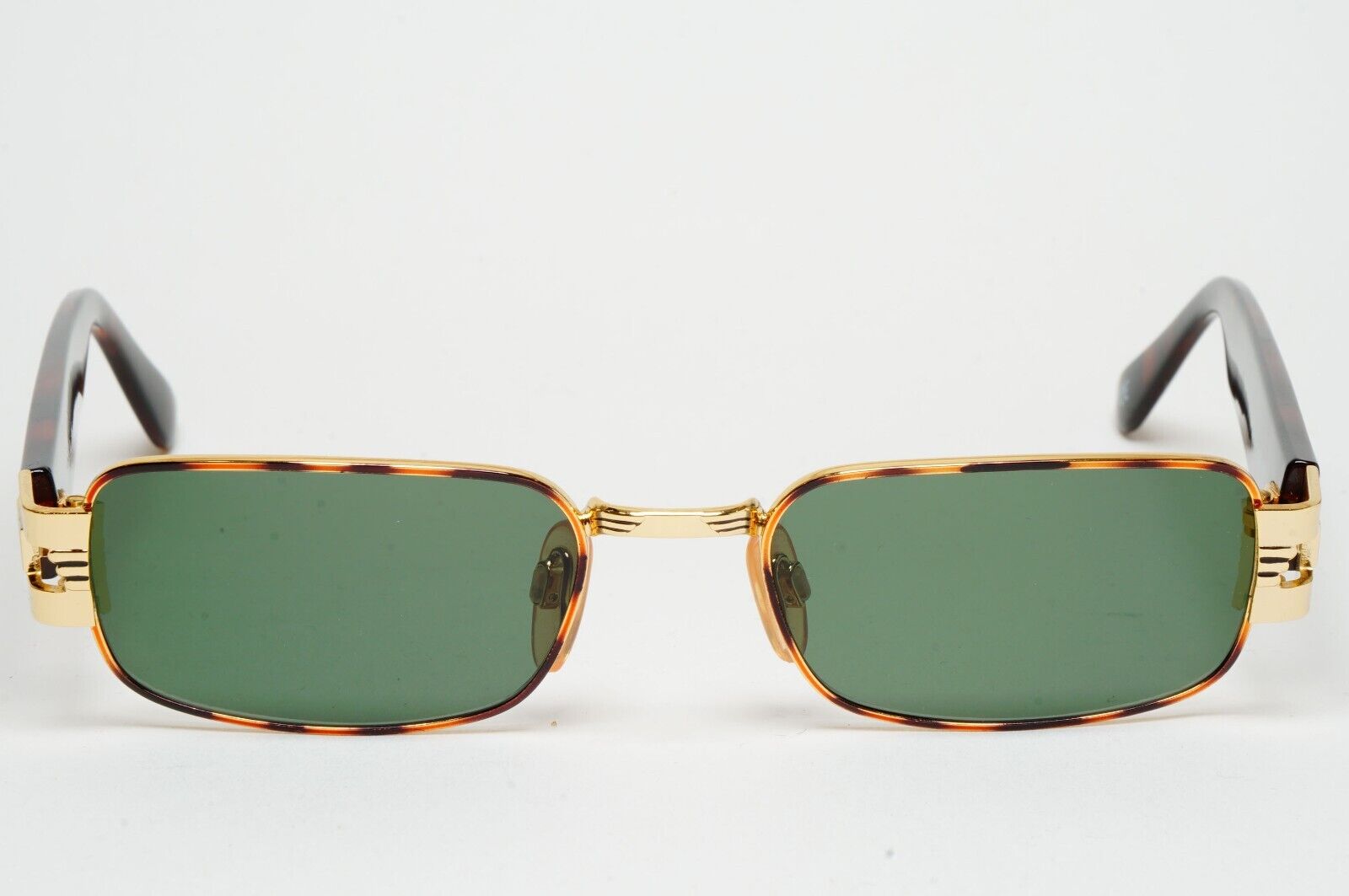 Versus Sunglasses 1996 by Gianni Versace Vintage Gold Rectangle MOD F32 COL 36M