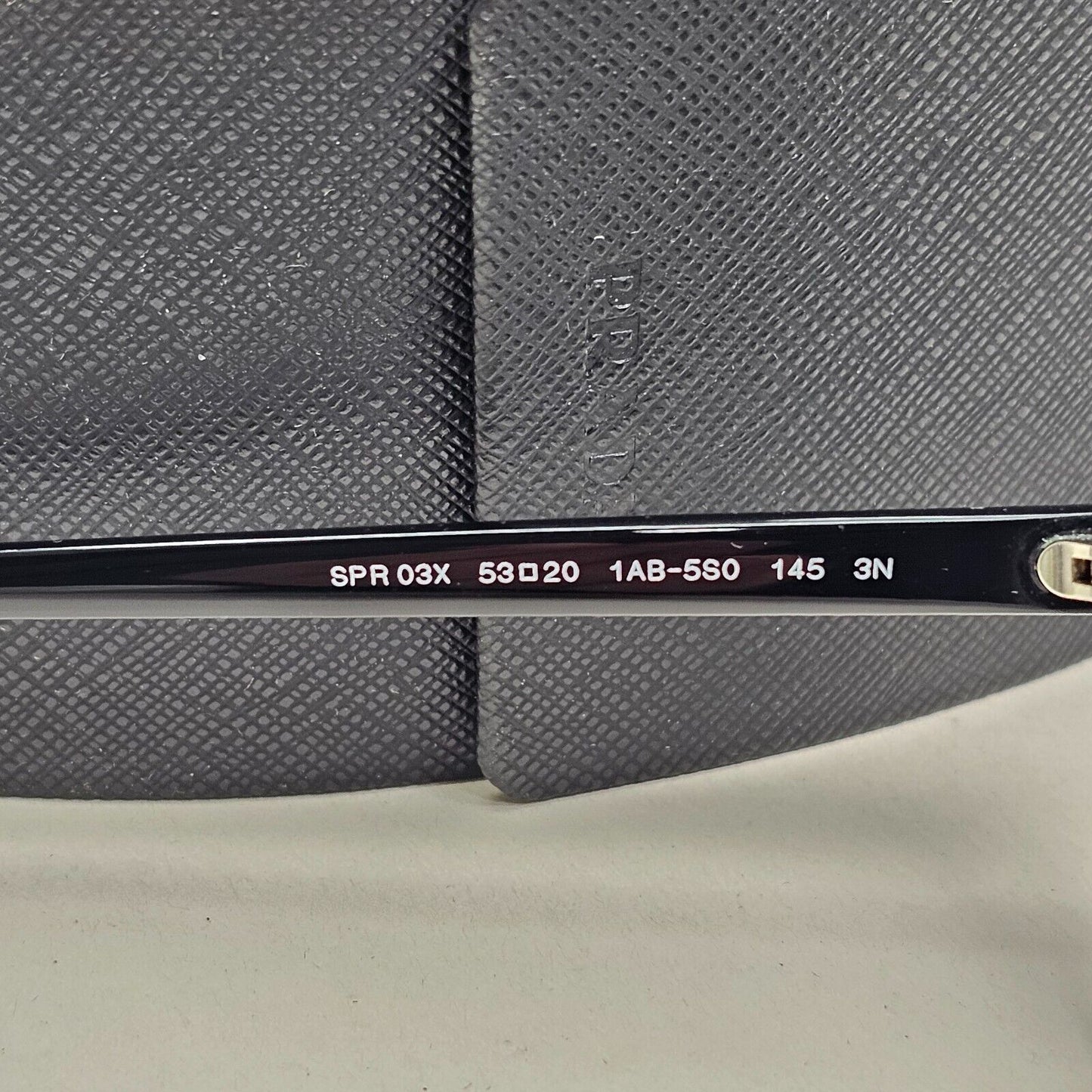 Prada Sunglasses 2020 Black Glosst Grey PR03XS SPR 03X 1AB-5S0 53mm 031124