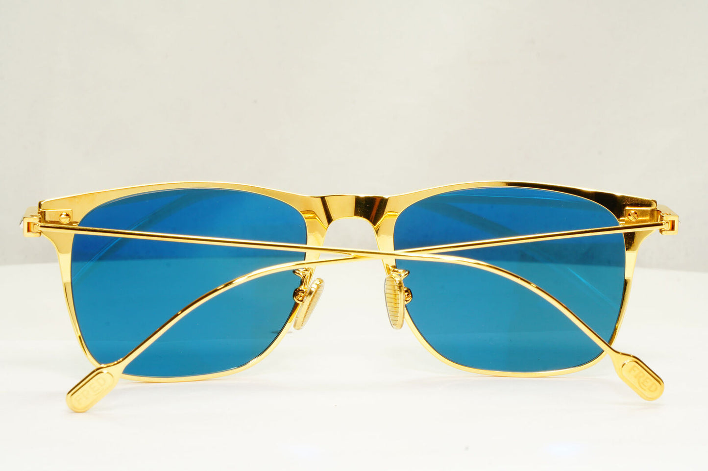Fred Sunglasses FG40009U Titanium Gold Blue Silver Japan Metal 30V Force 10