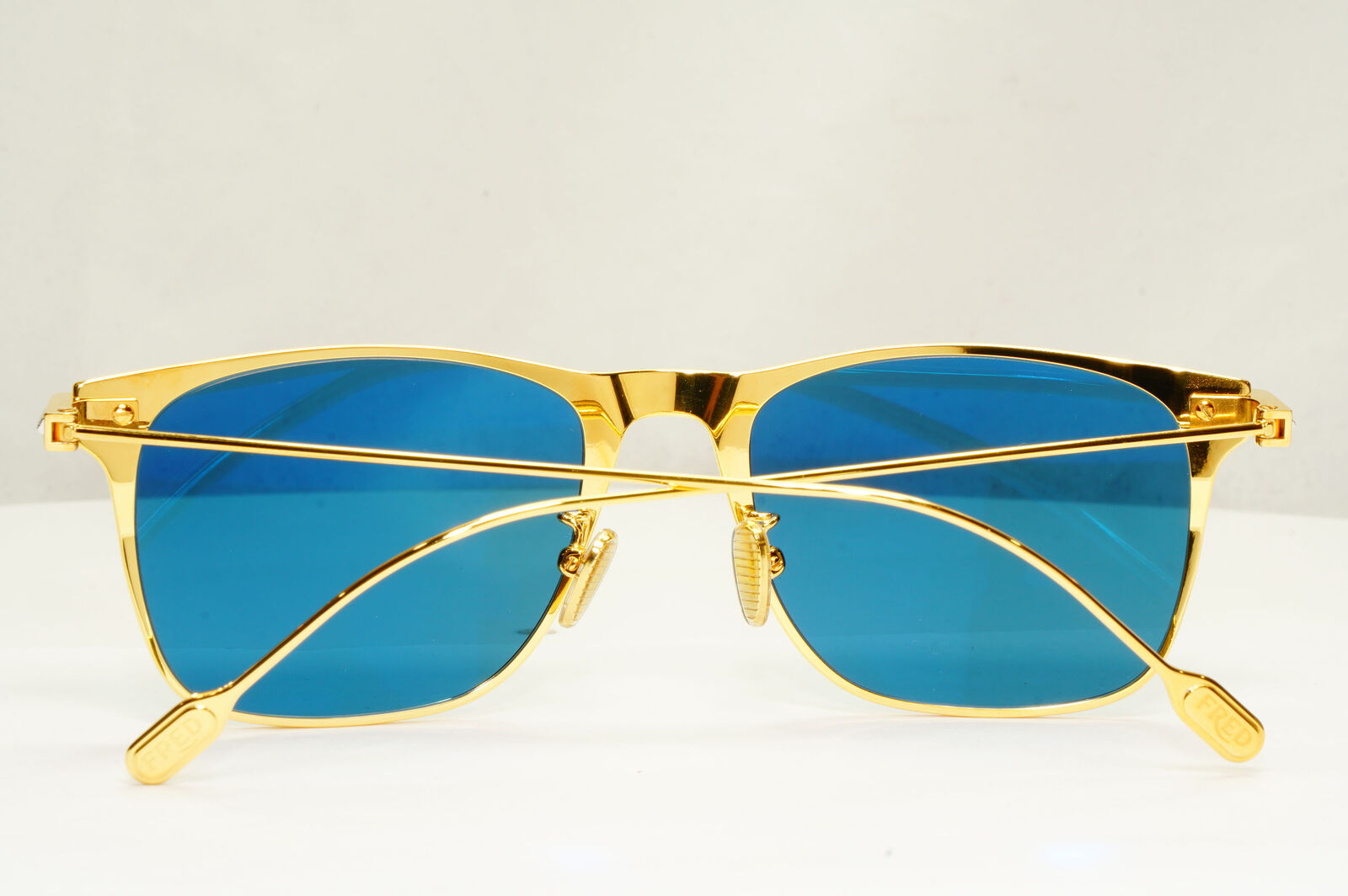 Fred Sunglasses FG40009U Titanium Gold Blue Silver Japan Metal 30V Force 10