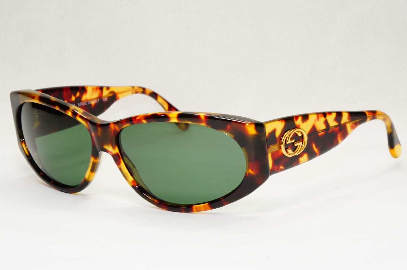 Gucci Sunglasses 1996 Vintage Brown Tortoise Green Unisex GG 2151/N/S 02Y 121223