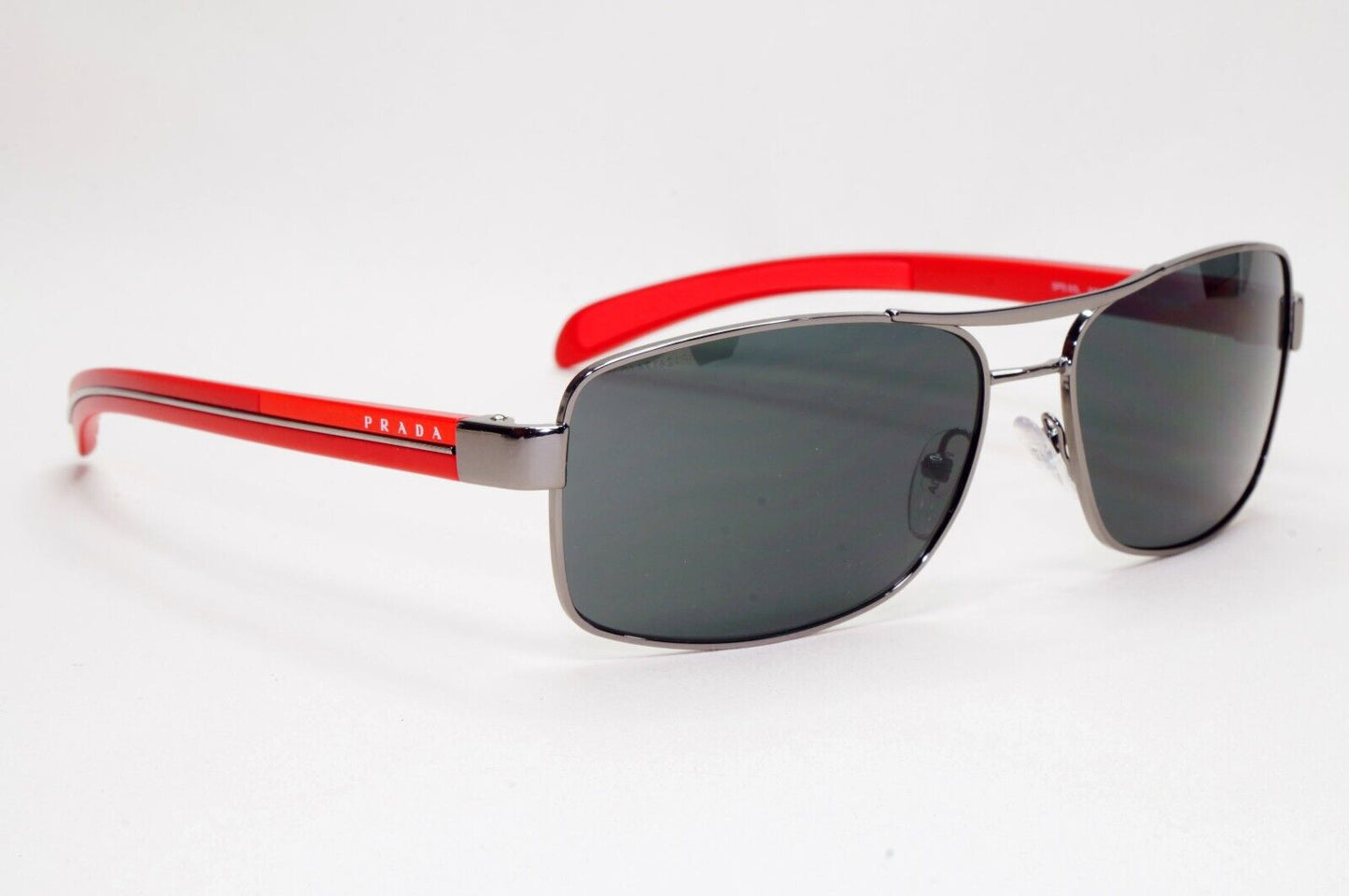 Prada Sunglasses 2010 Vintage Gunmetal Red Grey PS50LS SPS 50L 5AV-1A1 151024