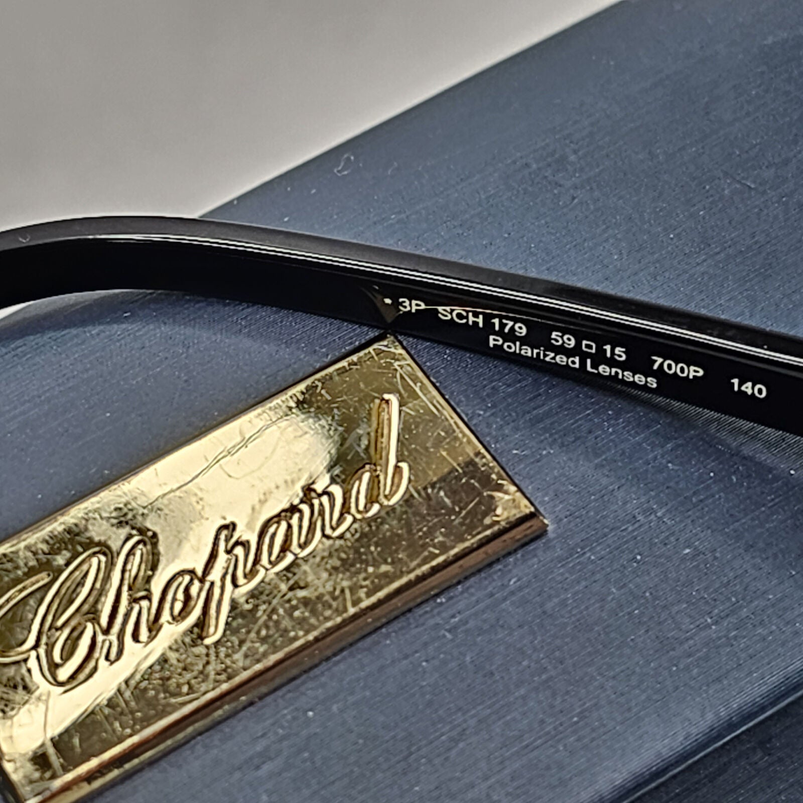Chopard Sunglasses Black Polarized Year 2017 Pilot Grey SCH 179 700P 131223