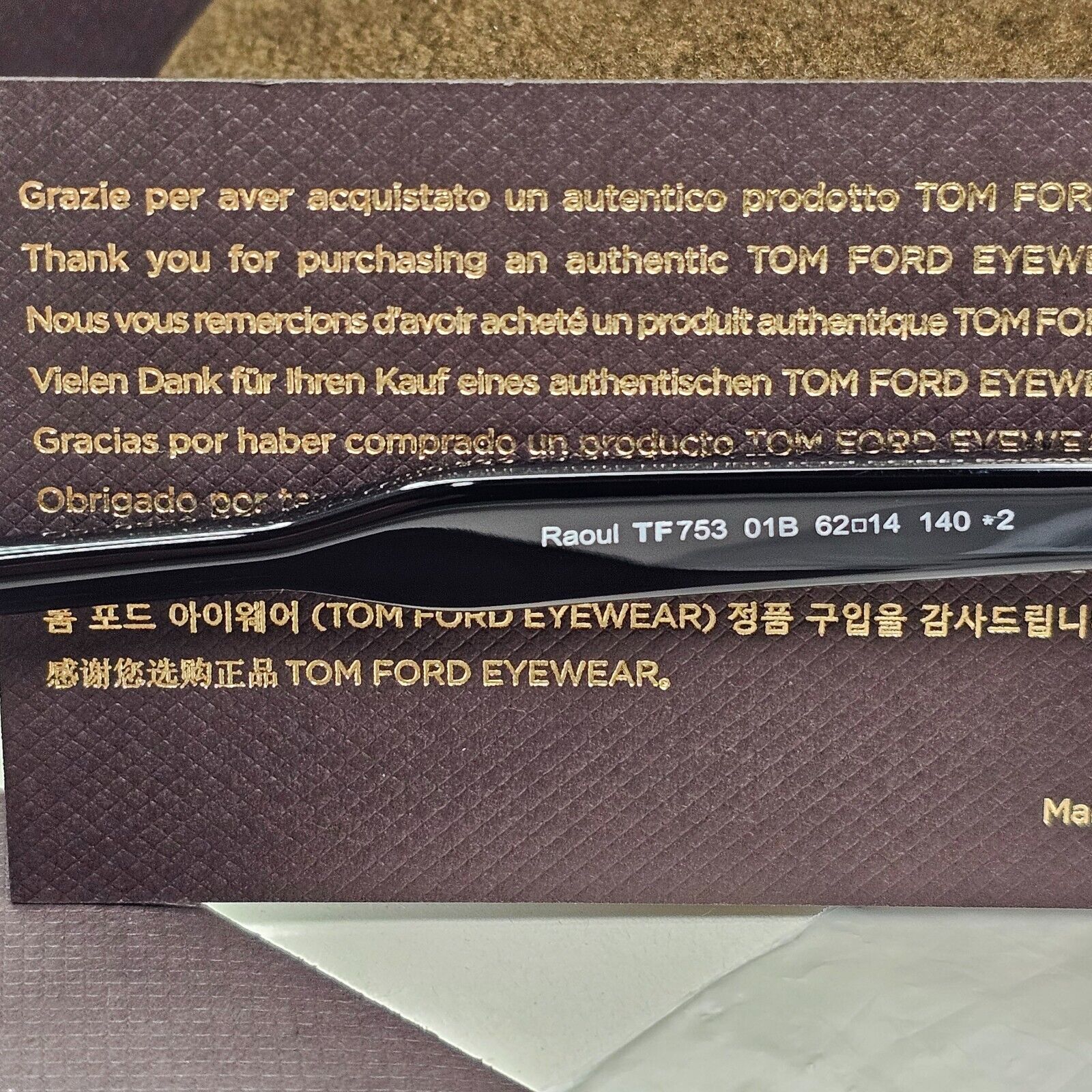 Tom Ford Sunglasses Raoul Black Glossy Pilot Gradient Grey TF 753 FT0753 01B