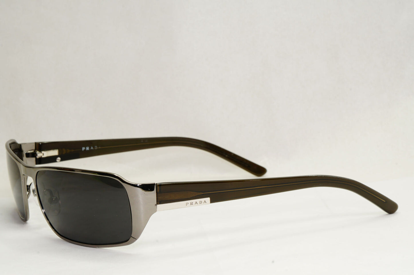 Prada Sunglasses 2006 Vintage Gunmetal Brown Olive PR52FS SPR 52F 5AV-4M1 060324