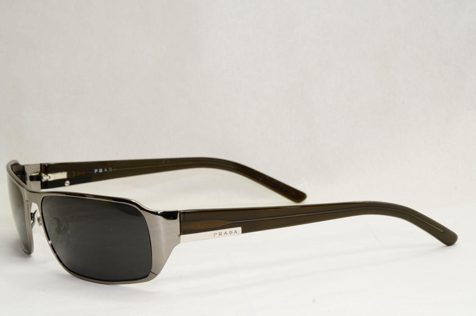 Prada Sunglasses 2006 Vintage Gunmetal Brown Olive PR52FS SPR 52F 5AV-4M1 060324
