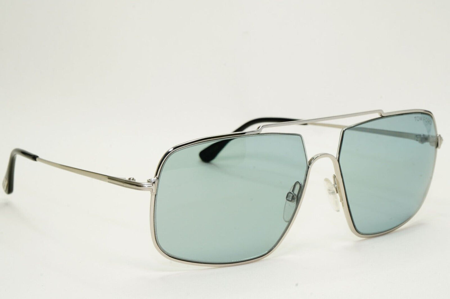 Tom Ford Sunglasses Aiden-02 Silver Mirror Square Navigator FT0585 TF 585 16A